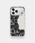 Black Lace And polka Case