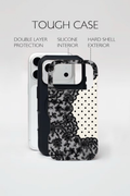 Black Lace And polka Case