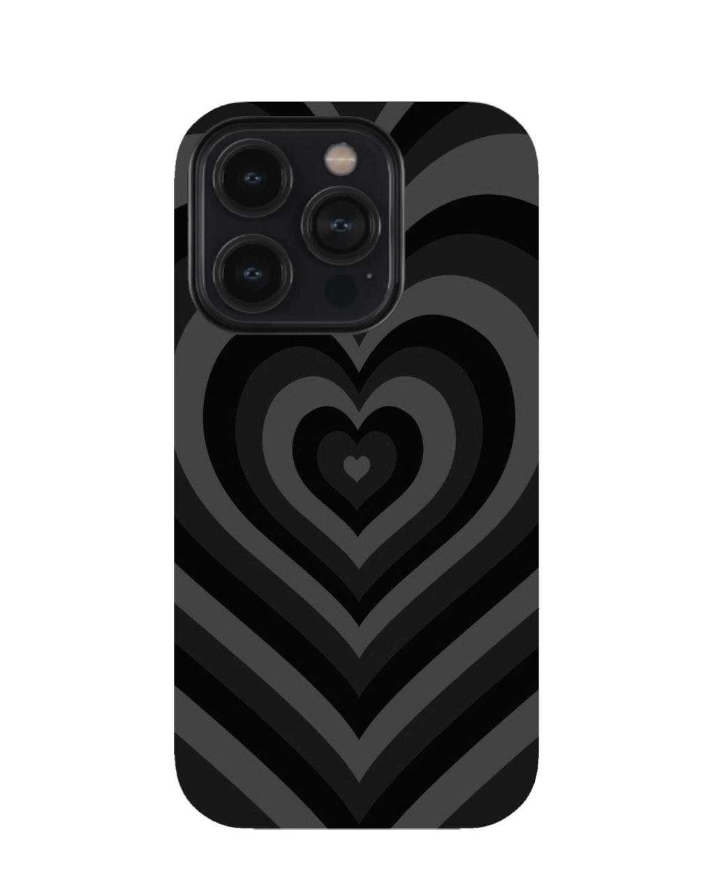 Black Layered Hearts