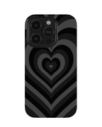 Black Layered Hearts