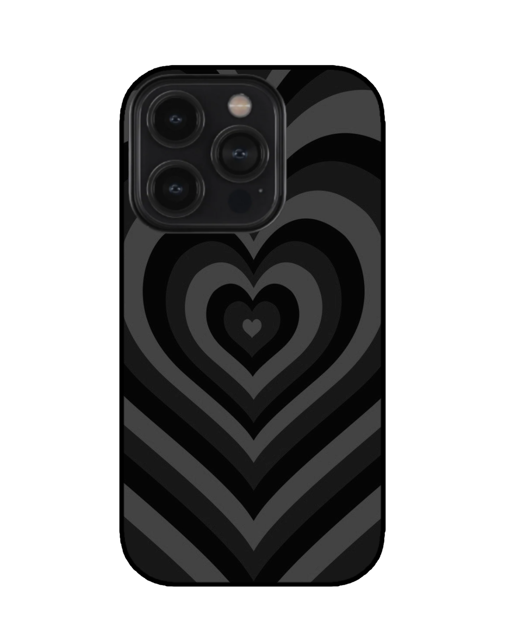 Black Layered Hearts