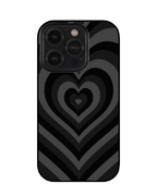 Black Layered Hearts