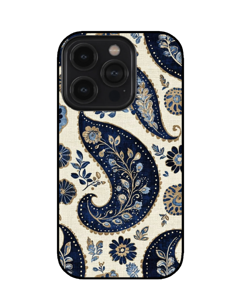 Blue paisley