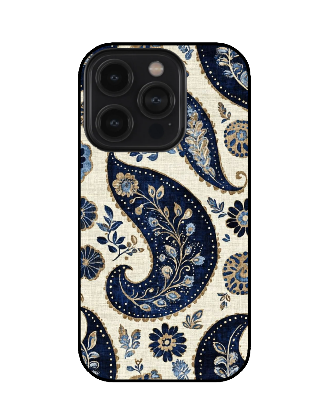 Blue paisley