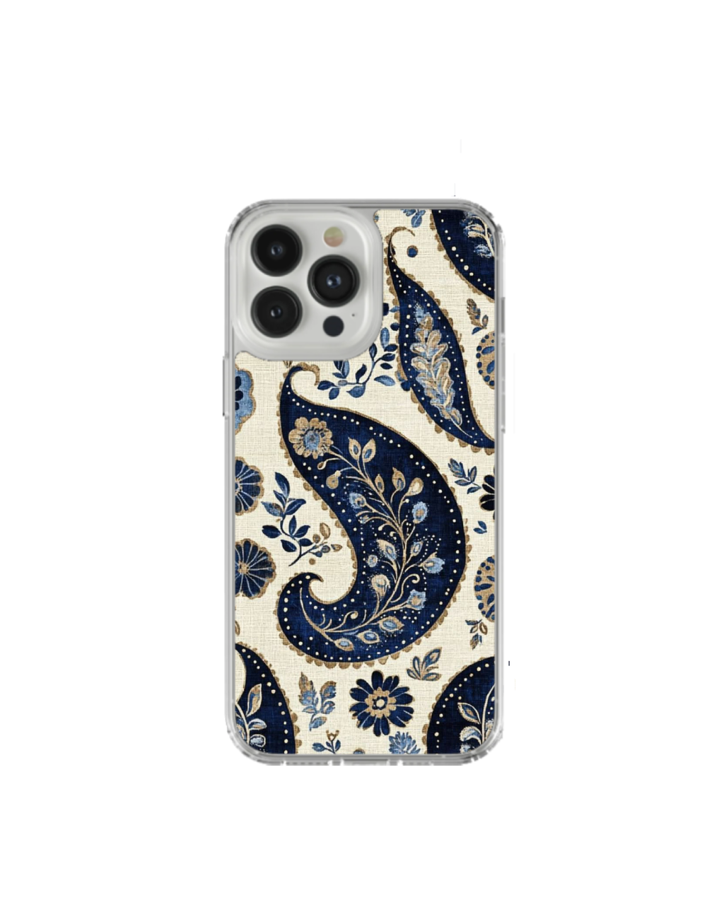 Blue paisley