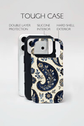 Blue paisley