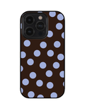 Brown & Blue Polka Dot