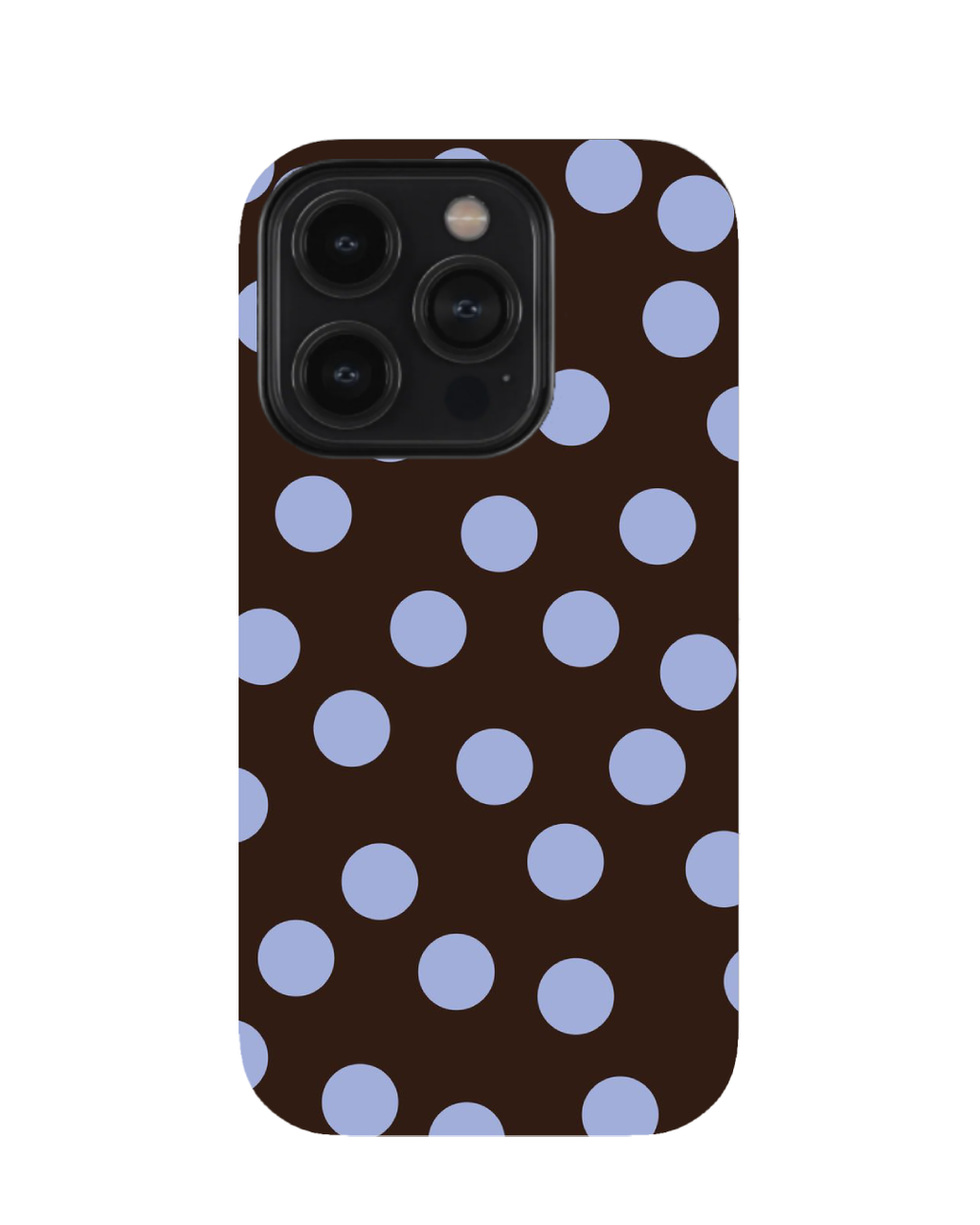 Brown & Blue Polka Dot