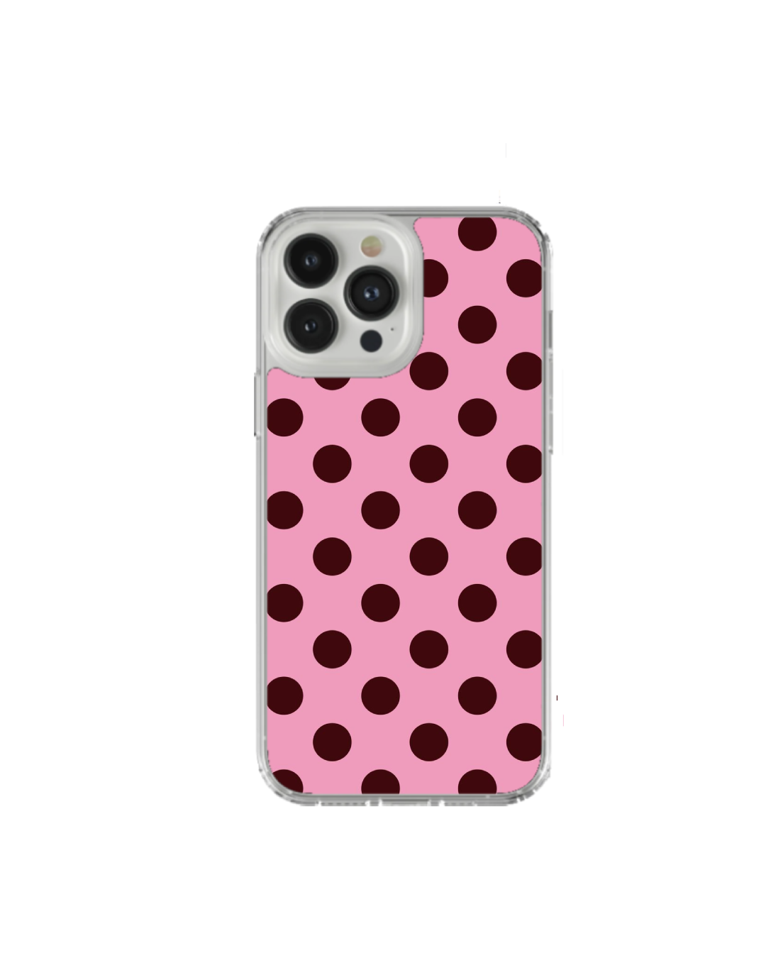 Bubblegum Pink & Burgundy Polka Dot