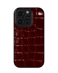 Burgundy crocodile