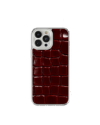 Burgundy crocodile