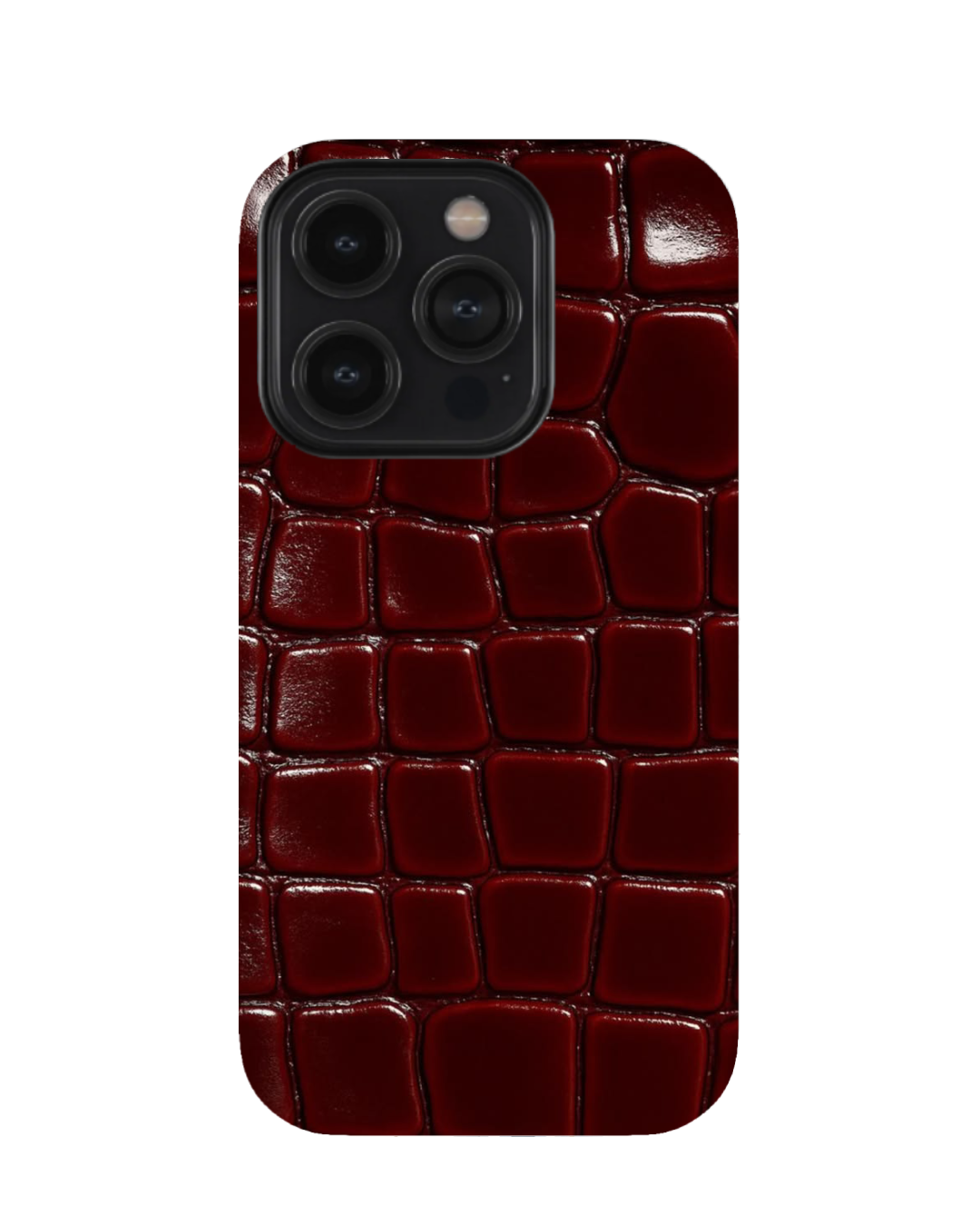 Burgundy crocodile