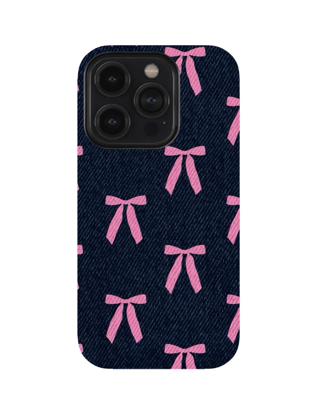 Pink Bow Denim Case