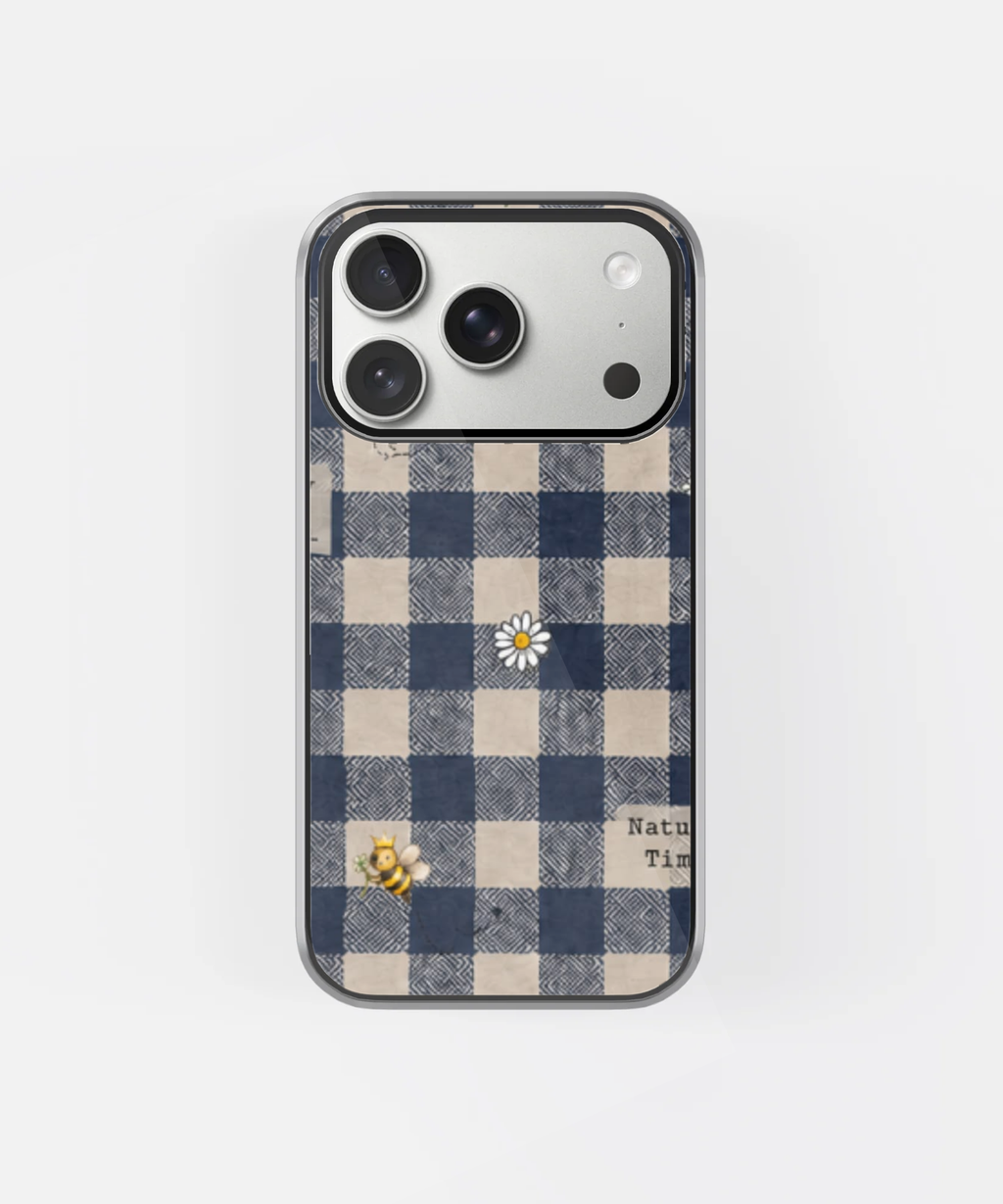 Plaid Bee Phone Case