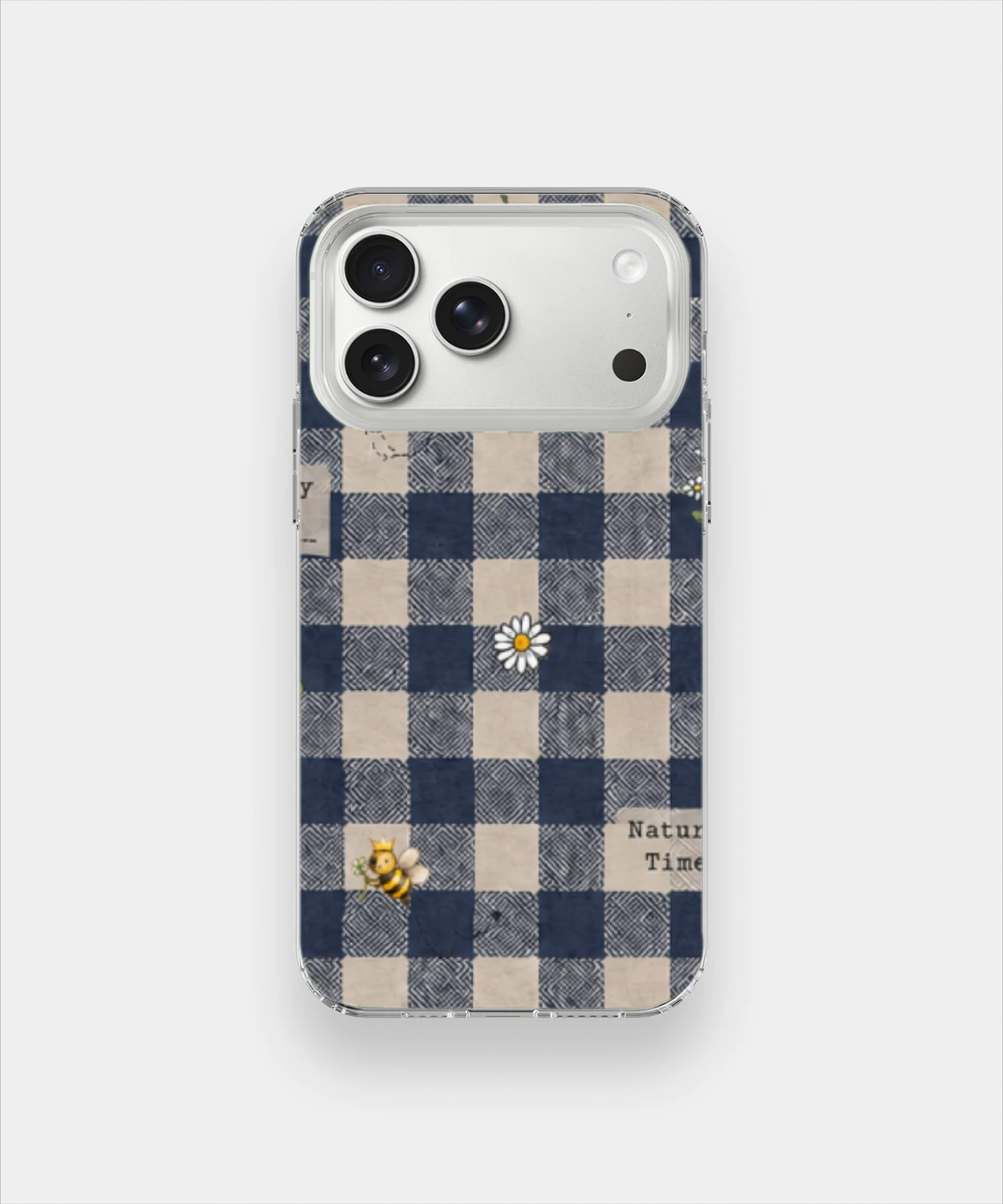 Plaid Bee Phone Case