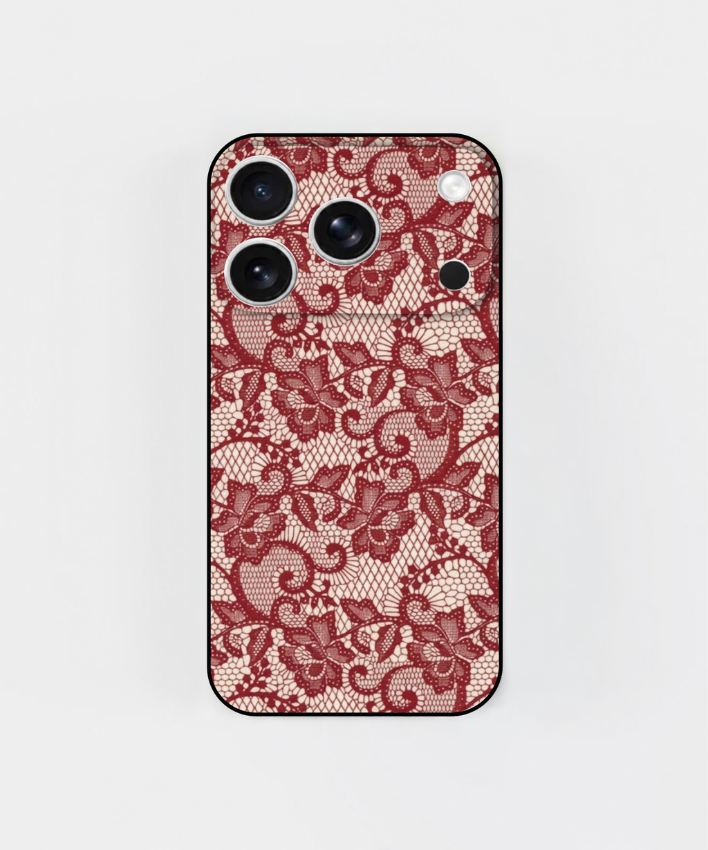 Red Lace Phone Case