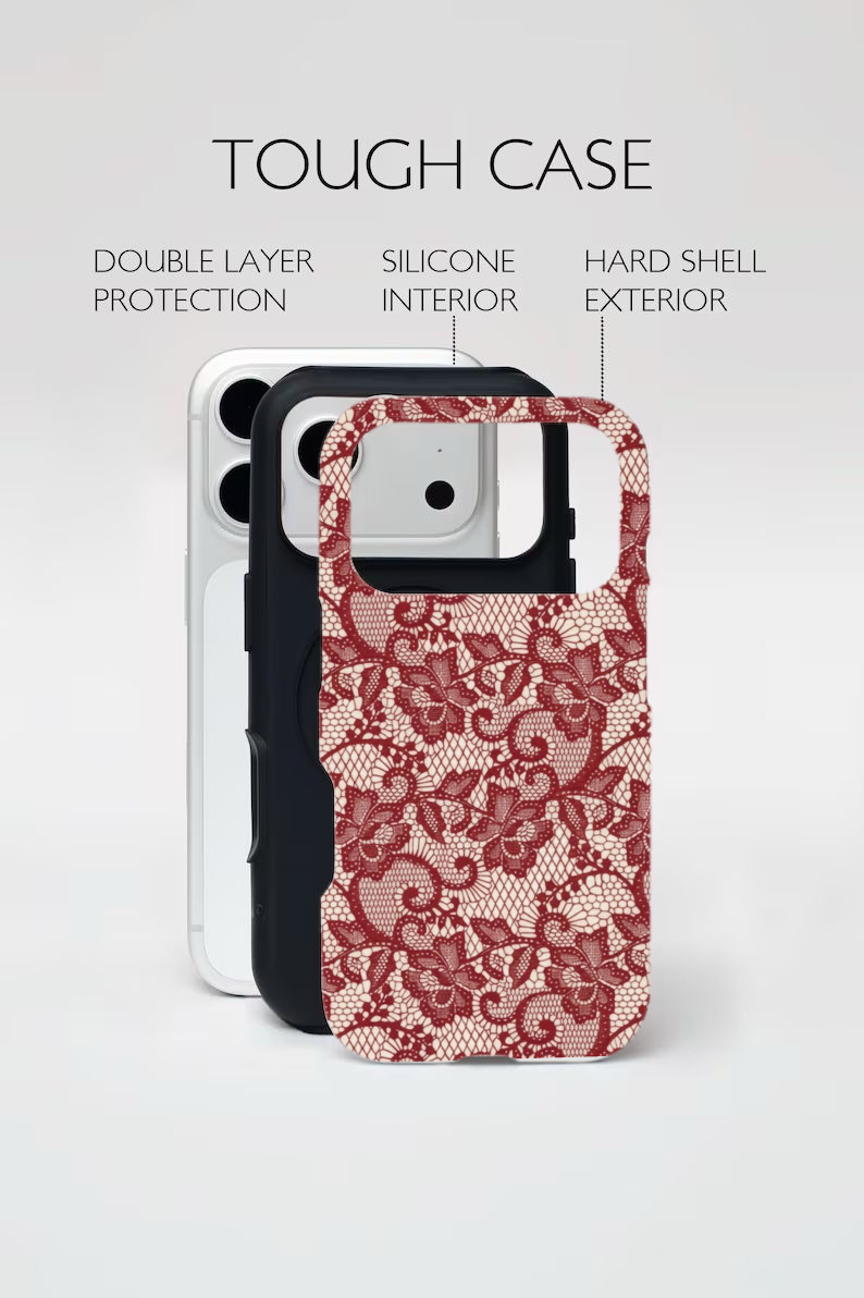 Red Lace Phone Case