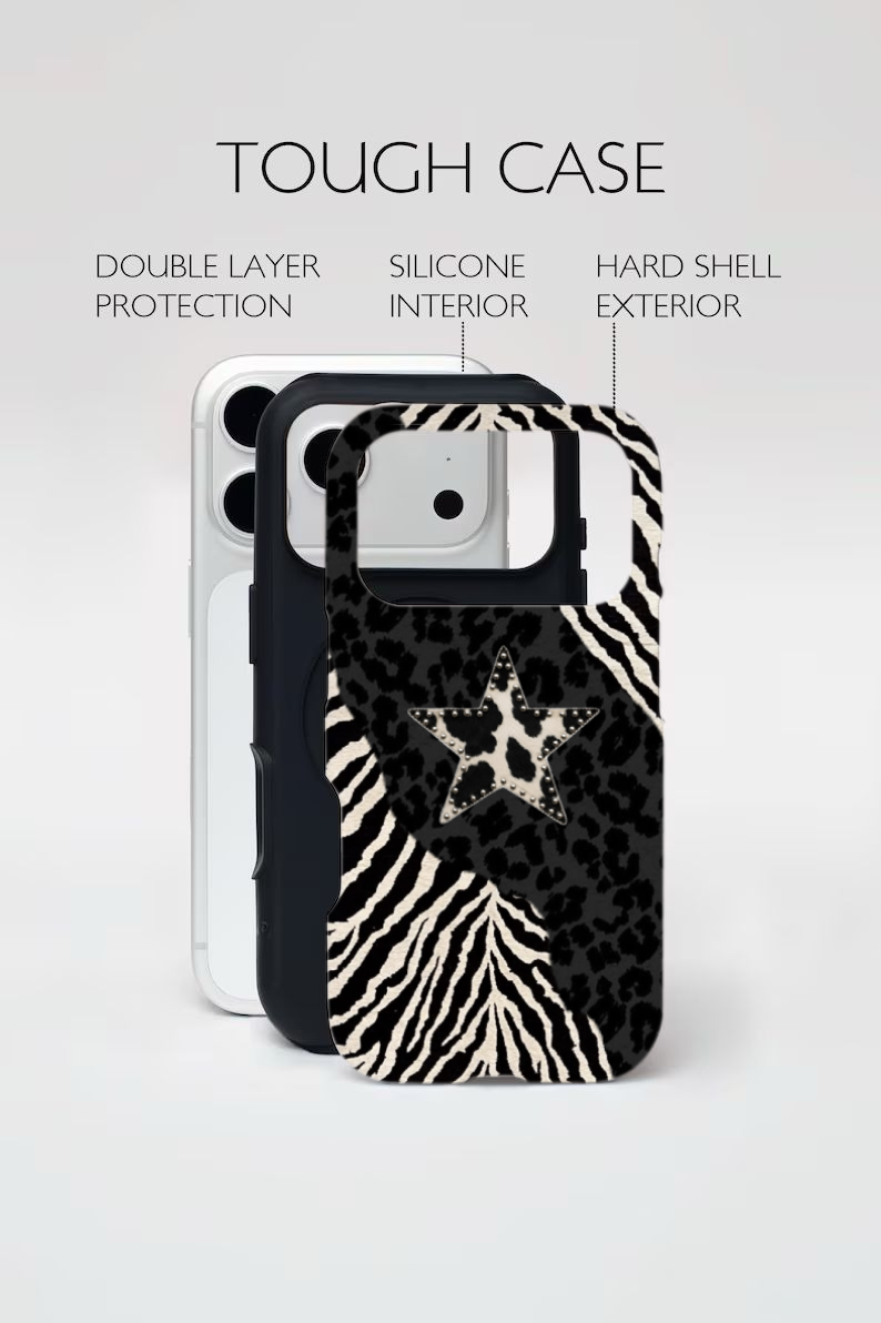 Zebra And Star Phone Case
